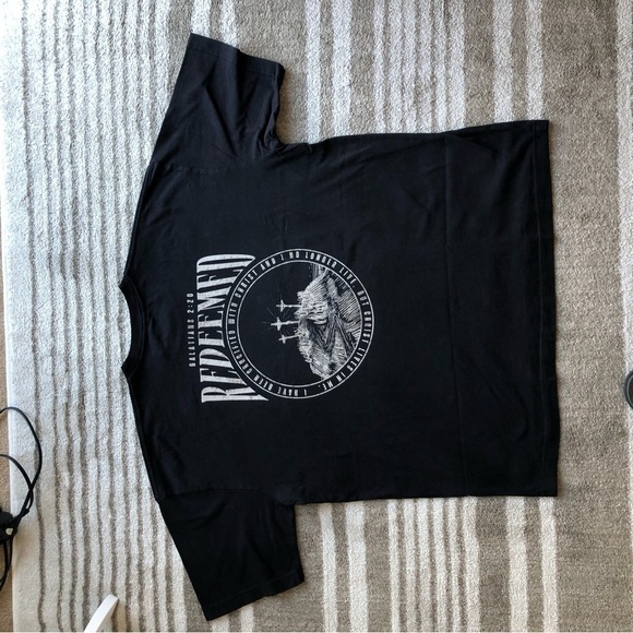 Glo Womens Christian Redeemed Black T- Shirt Cotton 2X NWT - Picture 8 of 9